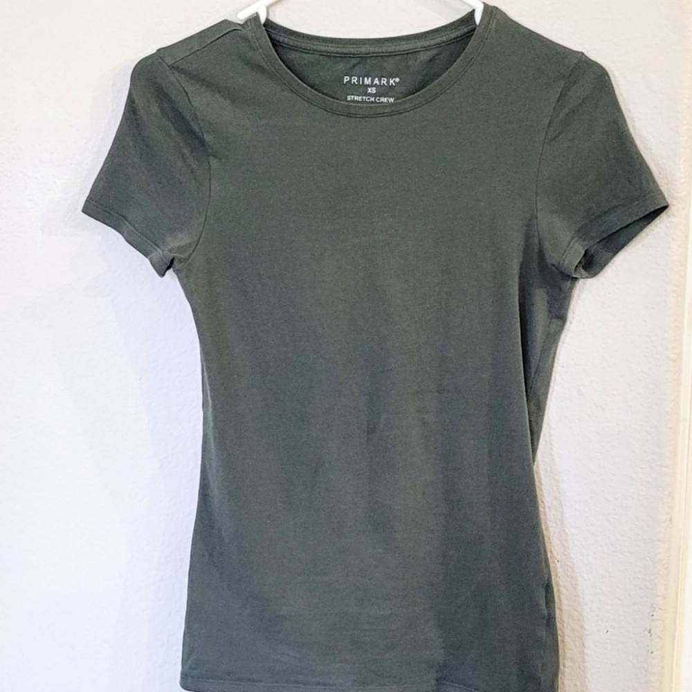 Olive Green Plain Tee